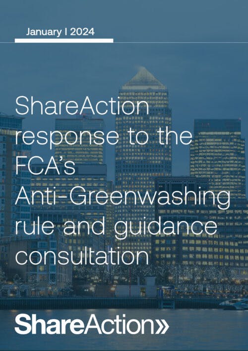 FCA Anti Greenwashing Response Jan 26 2024