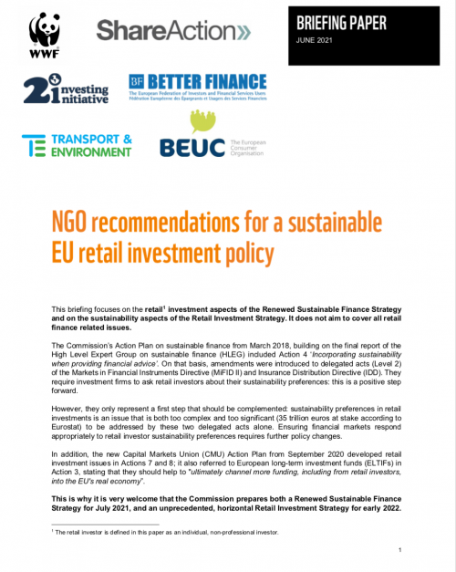 Joint Briefing EU Retail Investment Cover