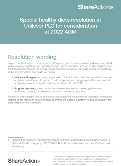 Unilever res wording cover