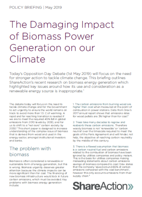 Biomass policy cover